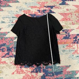 Banana Republic Black Lace Blouse